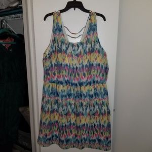 Indulge Watercolor Sundress SIze 3X
